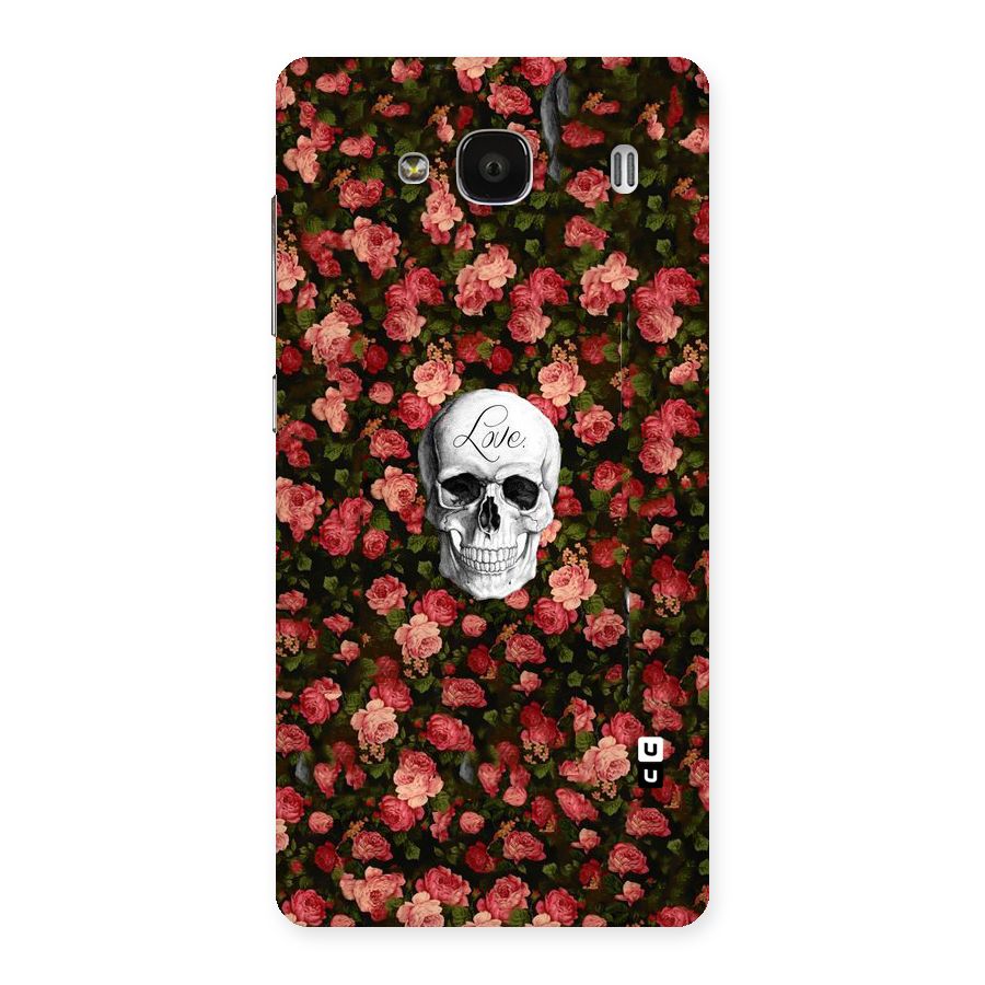 Floral Skull Love Back Case for Redmi 2