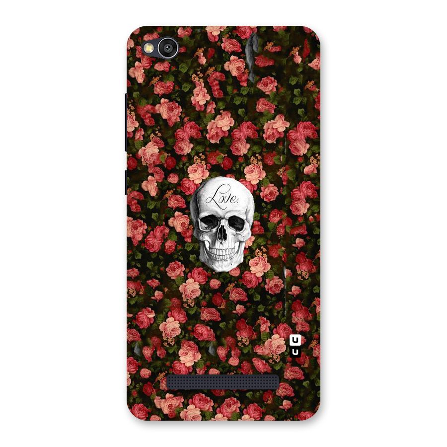 Floral Skull Love Back Case for Redmi 4A