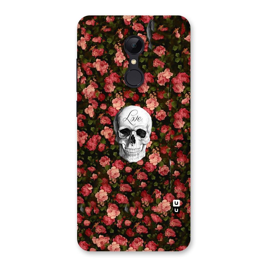 Floral Skull Love Back Case for Redmi 5