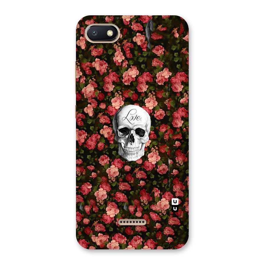 Floral Skull Love Back Case for Redmi 6A