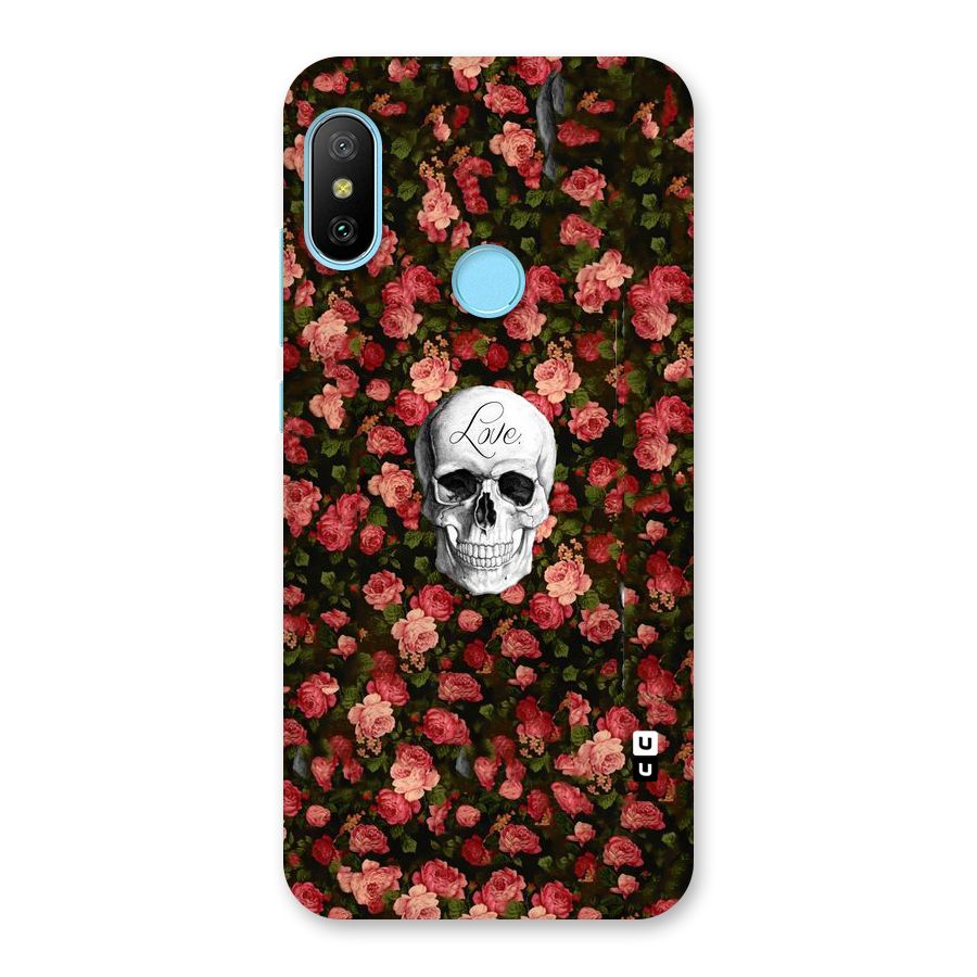 Floral Skull Love Back Case for Redmi 6 Pro