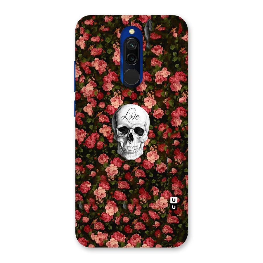 Floral Skull Love Back Case for Redmi 8