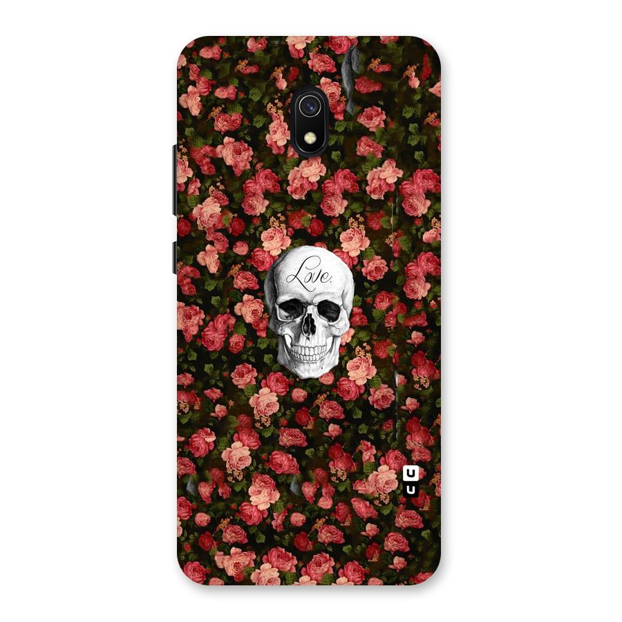 Floral Skull Love Back Case for Redmi 8A