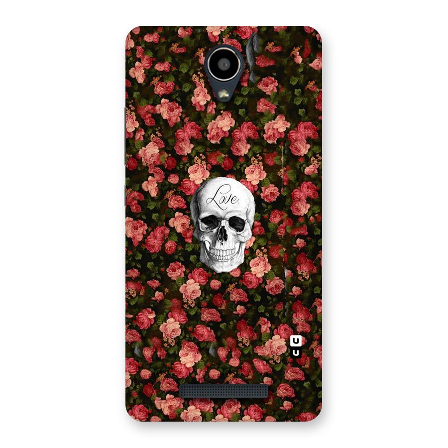 Floral Skull Love Back Case for Redmi Note 2