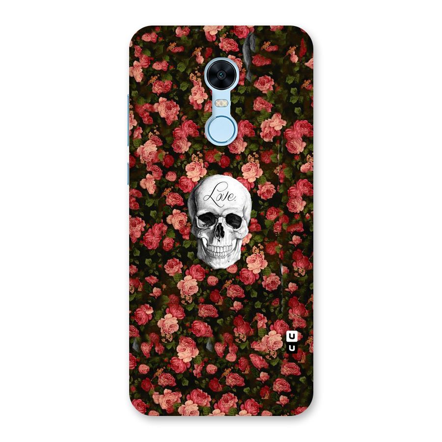 Floral Skull Love Back Case for Redmi Note 5