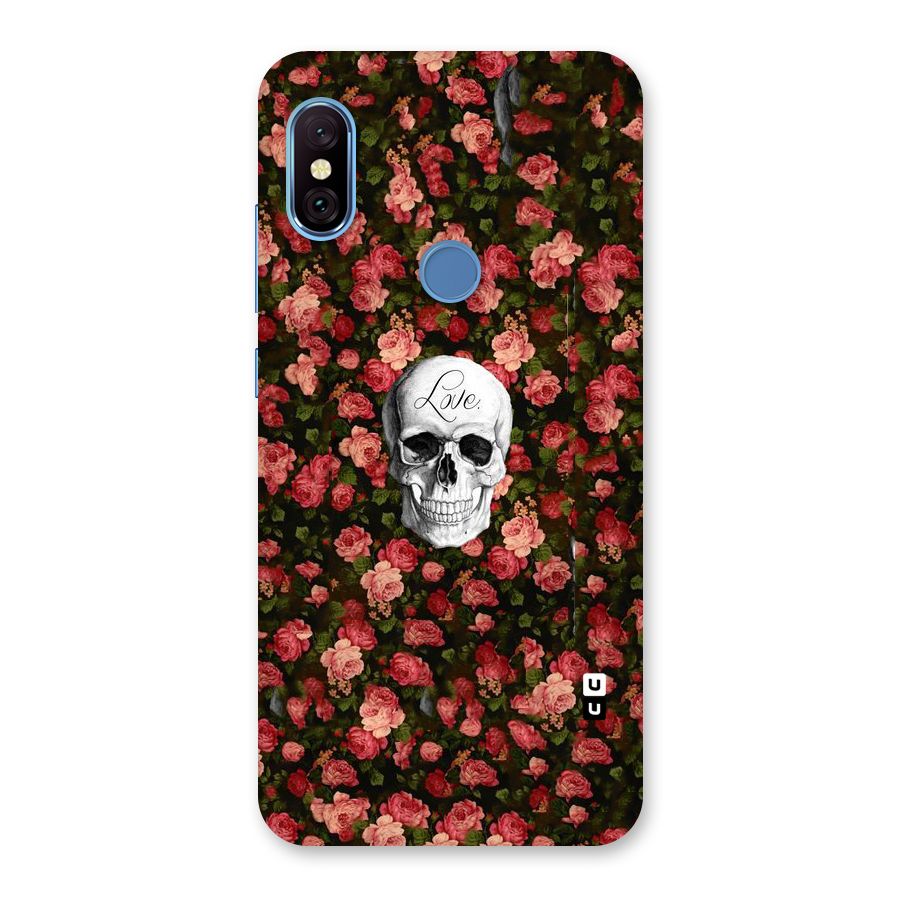 Floral Skull Love Back Case for Redmi Note 6 Pro