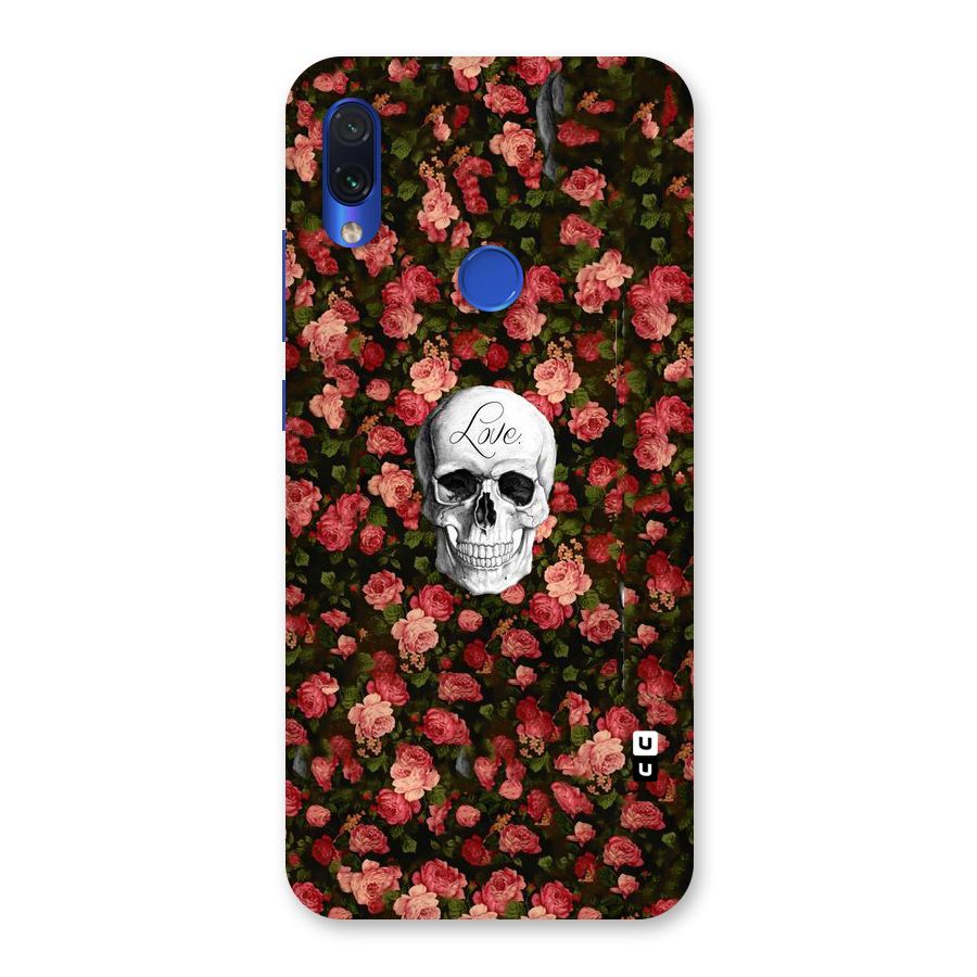 Floral Skull Love Back Case for Redmi Note 7