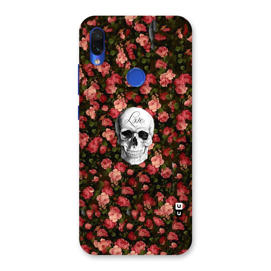 Floral Skull Love Back Case for Redmi Note 7S