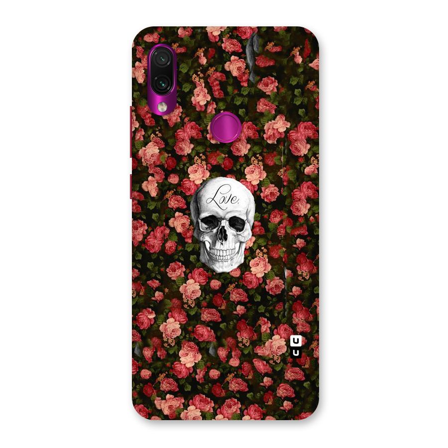 Floral Skull Love Back Case for Redmi Note 7 Pro