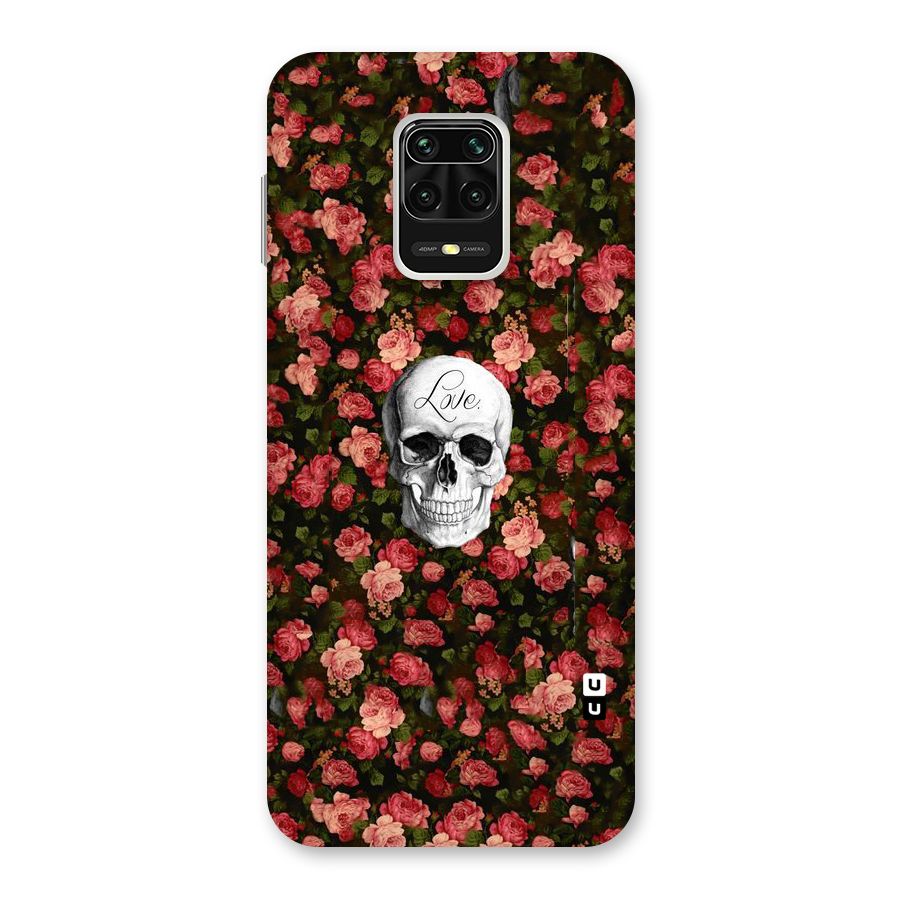 Floral Skull Love Back Case for Redmi Note 9 Pro