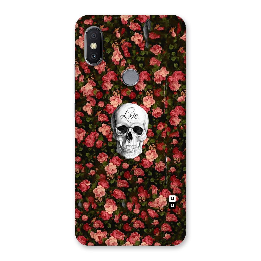 Floral Skull Love Back Case for Redmi Y2