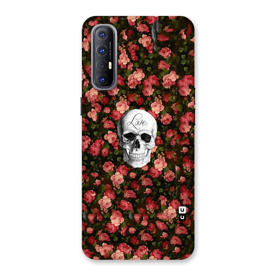 Floral Skull Love Back Case for Reno3 Pro