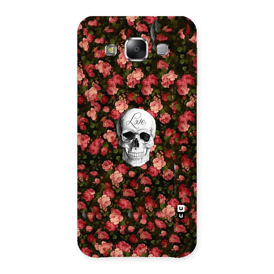 Floral Skull Love Back Case for Samsung Galaxy E5
