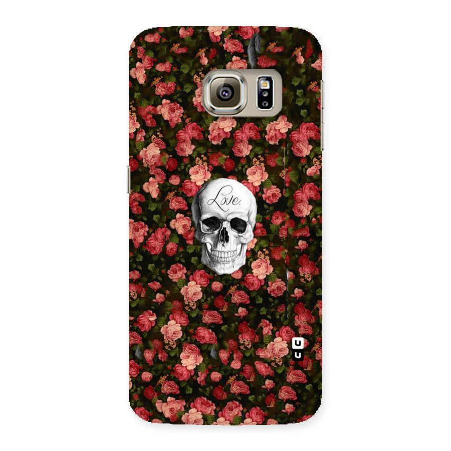 Floral Skull Love Back Case for Samsung Galaxy S6 Edge