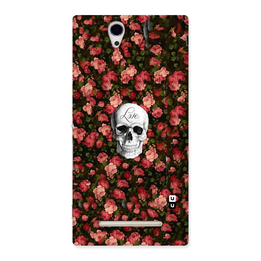 Floral Skull Love Back Case for Sony Xperia C3