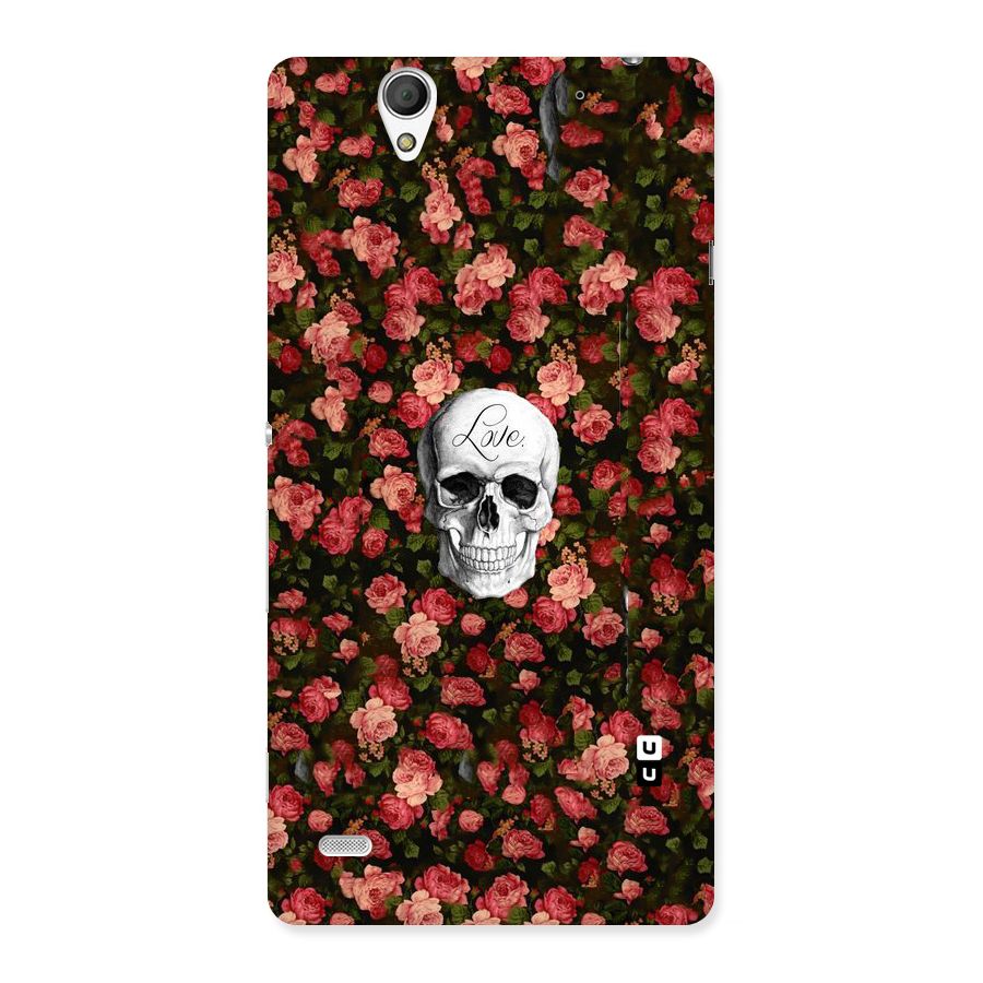 Floral Skull Love Back Case for Sony Xperia C4