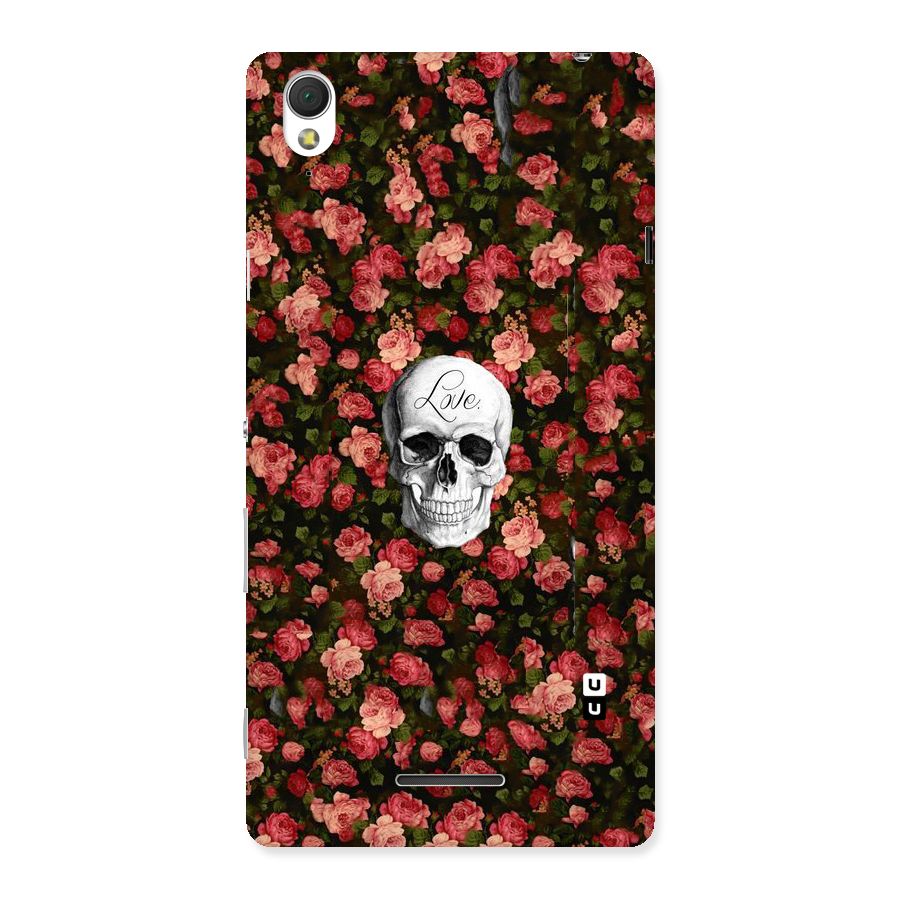 Floral Skull Love Back Case for Sony Xperia T3
