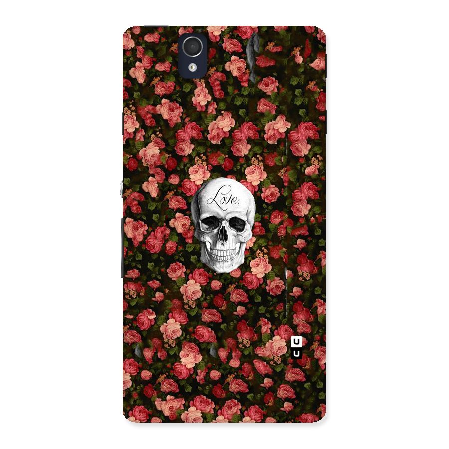 Floral Skull Love Back Case for Sony Xperia Z