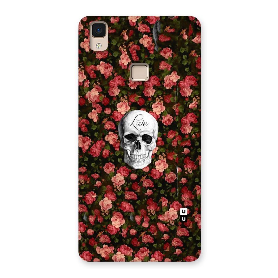 Floral Skull Love Back Case for V3 Max