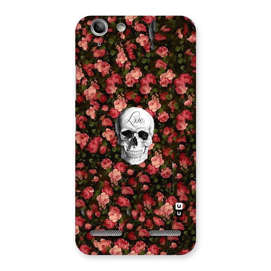 Floral Skull Love Back Case for Vibe K5