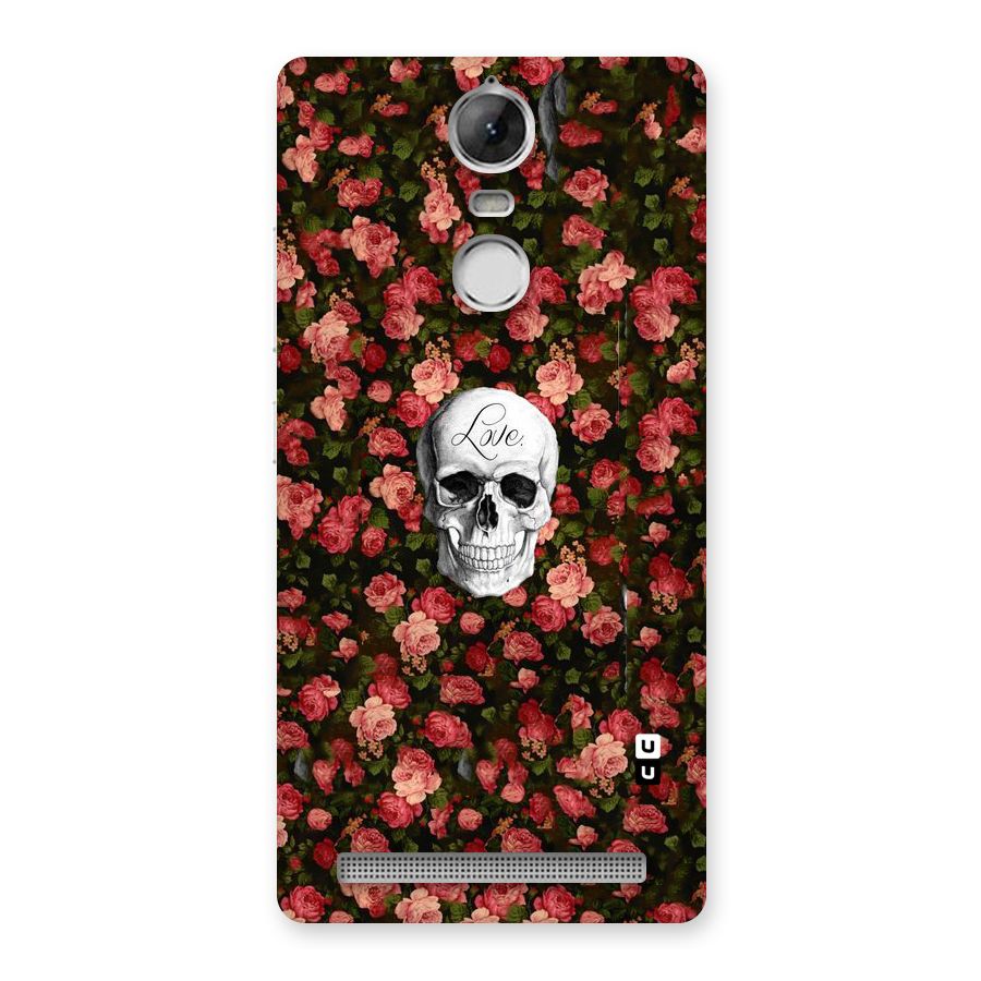 Floral Skull Love Back Case for Vibe K5 Note