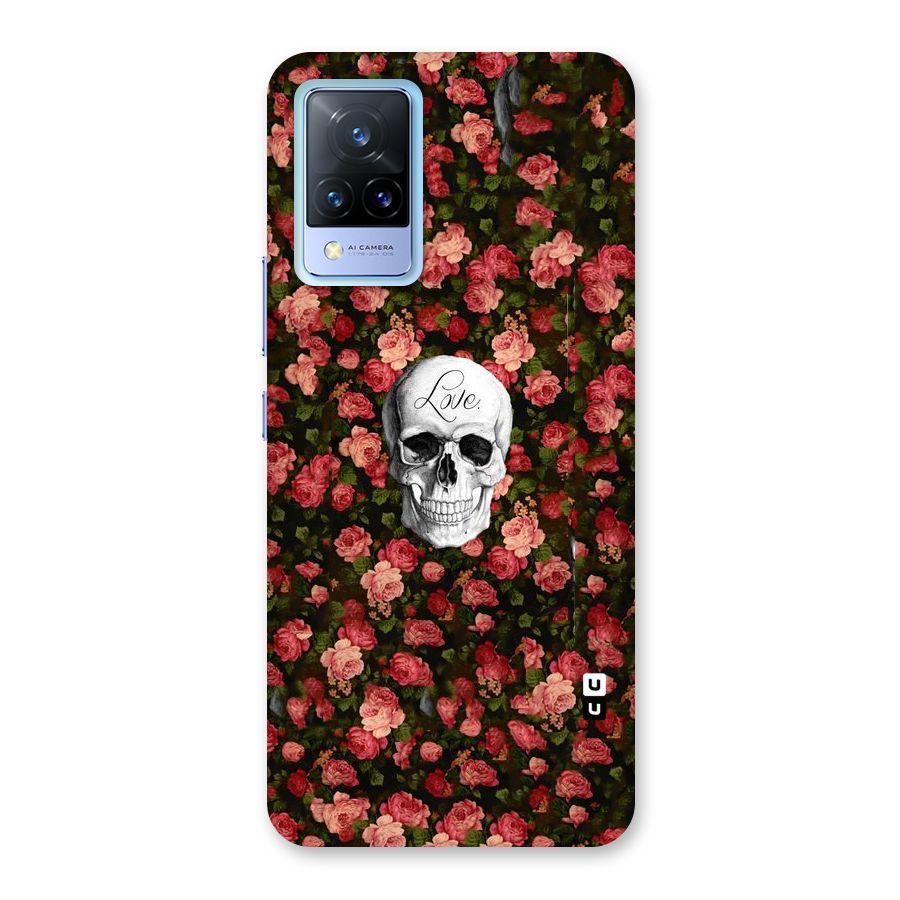 Floral Skull Love Back Case for Vivo V21 5G