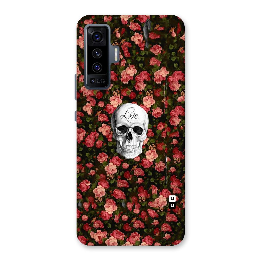 Floral Skull Love Back Case for Vivo X50