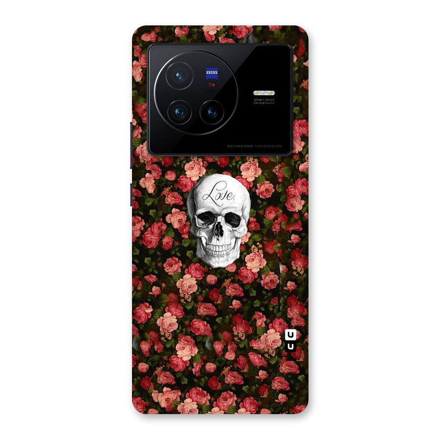 Floral Skull Love Back Case for Vivo X80