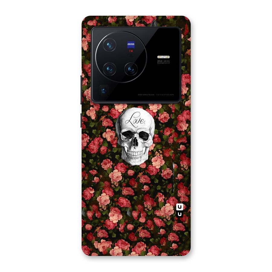 Floral Skull Love Back Case for Vivo X80 Pro