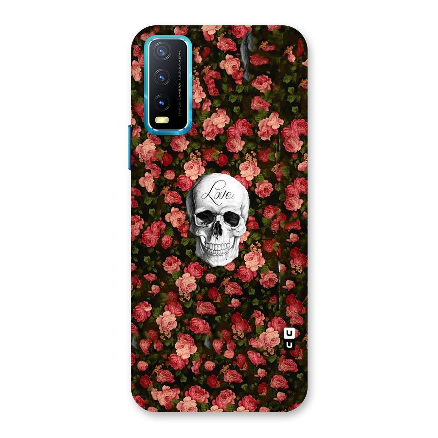 Floral Skull Love Back Case for Vivo Y20