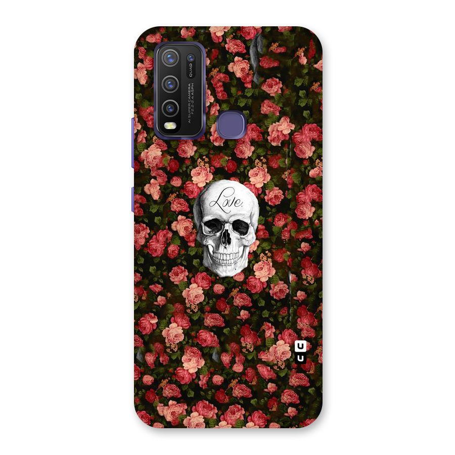 Floral Skull Love Back Case for Vivo Y50