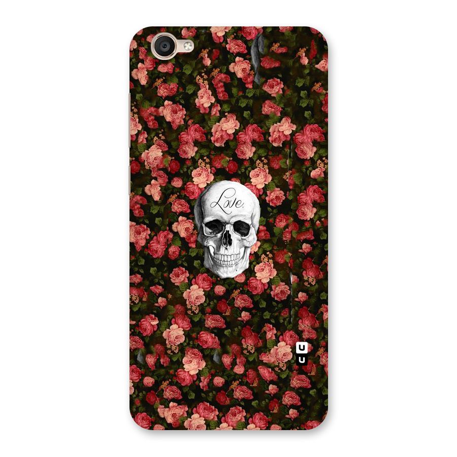 Floral Skull Love Back Case for Vivo Y55
