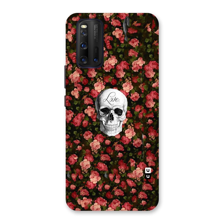 Floral Skull Love Back Case for Vivo iQOO 3