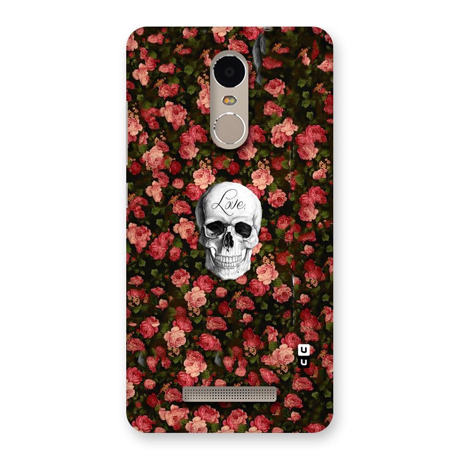 Floral Skull Love Back Case for Xiaomi Redmi Note 3