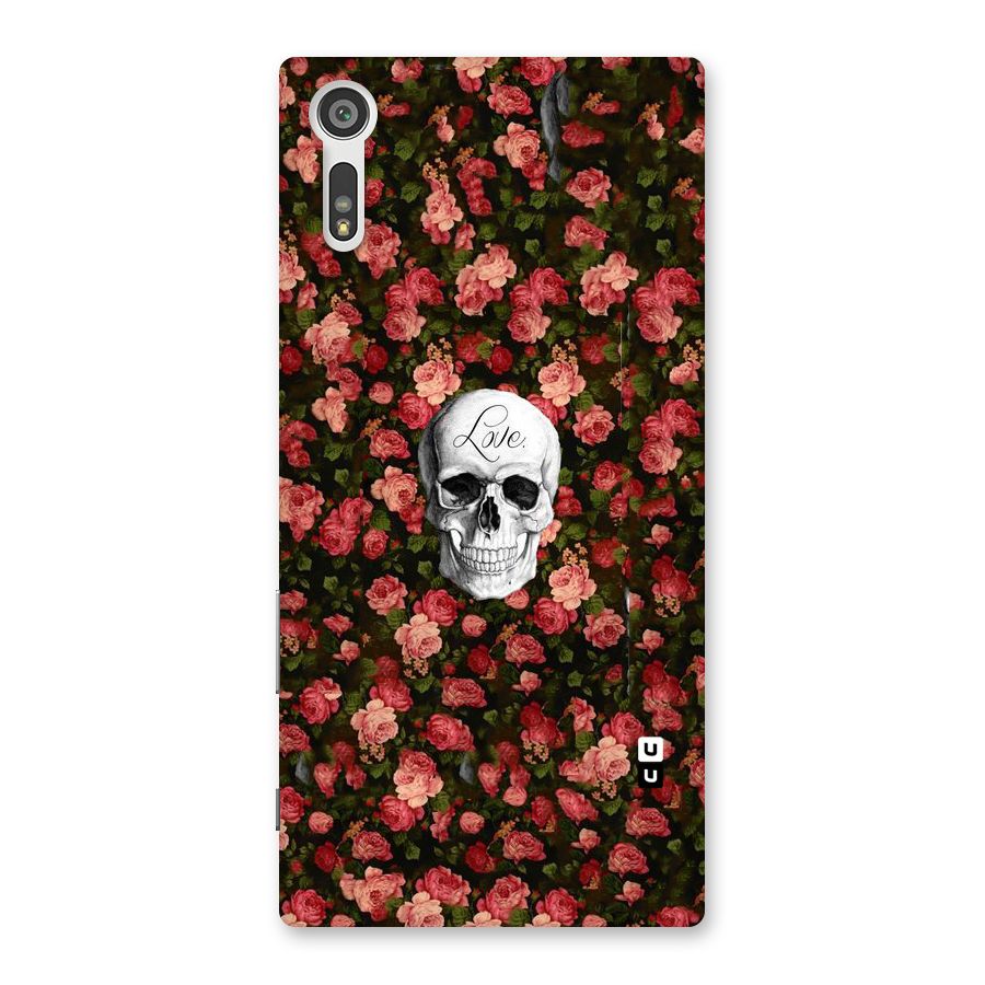 Floral Skull Love Back Case for Xperia XZ