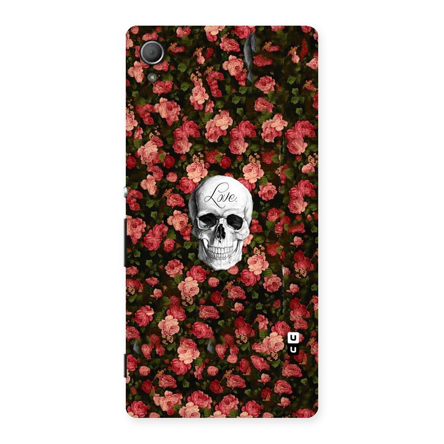 Floral Skull Love Back Case for Xperia Z4