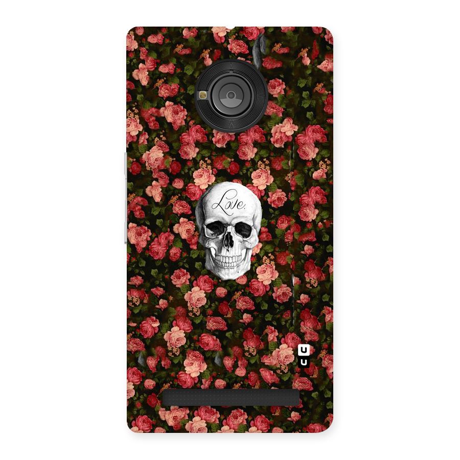 Floral Skull Love Back Case for Yu Yunique