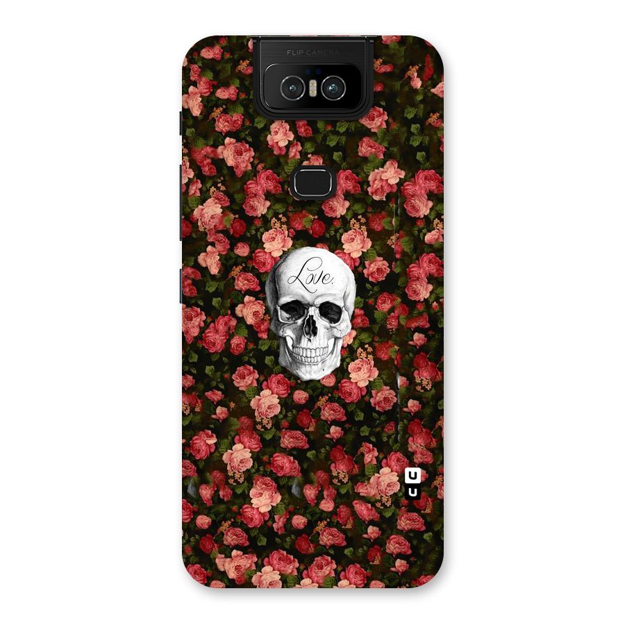 Floral Skull Love Back Case for Zenfone 6z