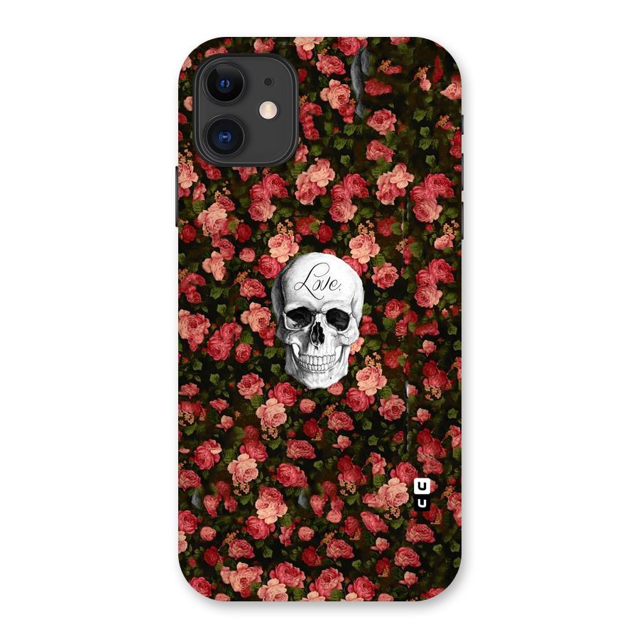 Floral Skull Love Back Case for iPhone 11