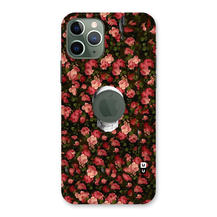 Floral Skull Love Back Case for iPhone 11 Pro Logo  Cut