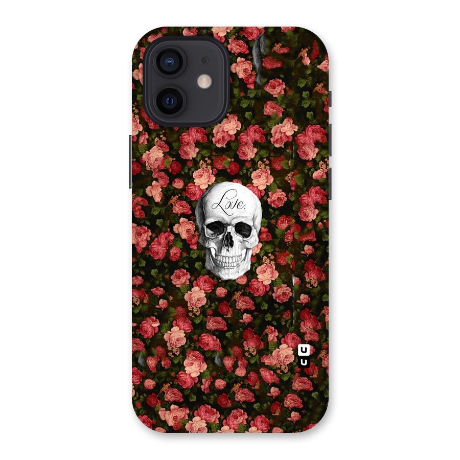Floral Skull Love Back Case for iPhone 12