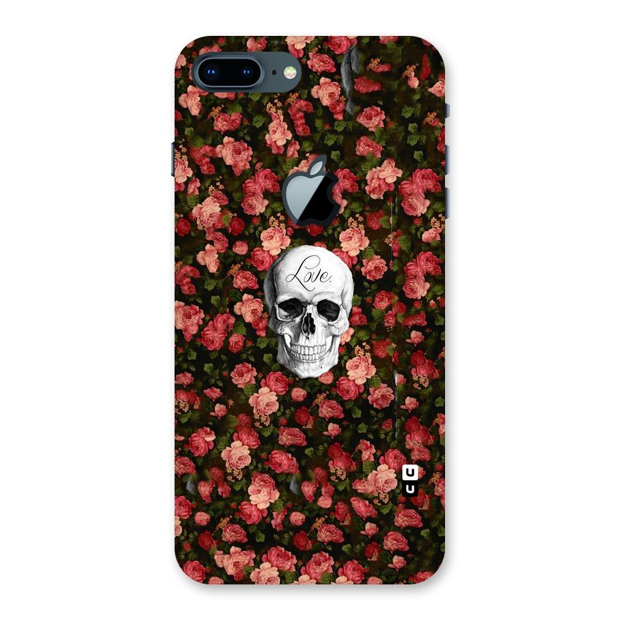 Floral Skull Love Back Case for iPhone 7 Plus Apple Cut