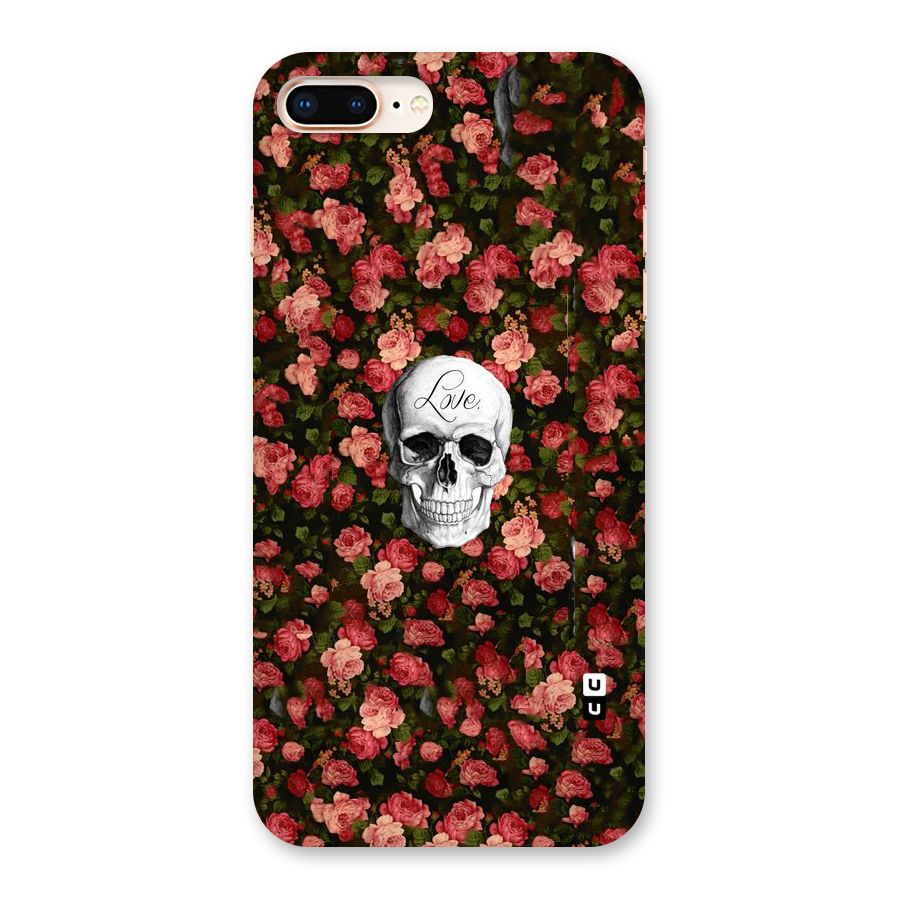 Floral Skull Love Back Case for iPhone 8 Plus