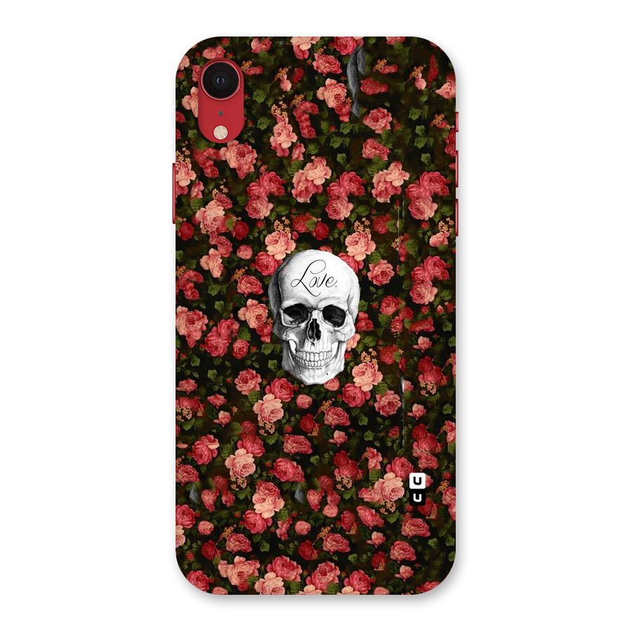 Floral Skull Love Back Case for iPhone XR