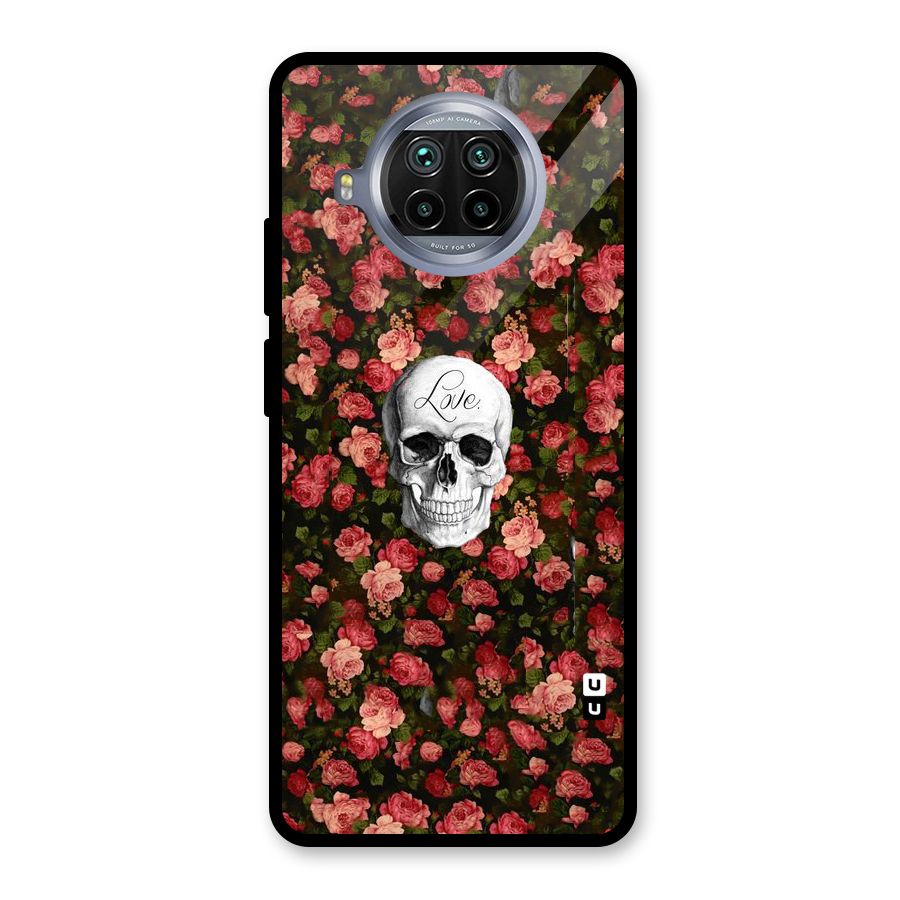 Floral Skull Love Glass Back Case for Mi 10i