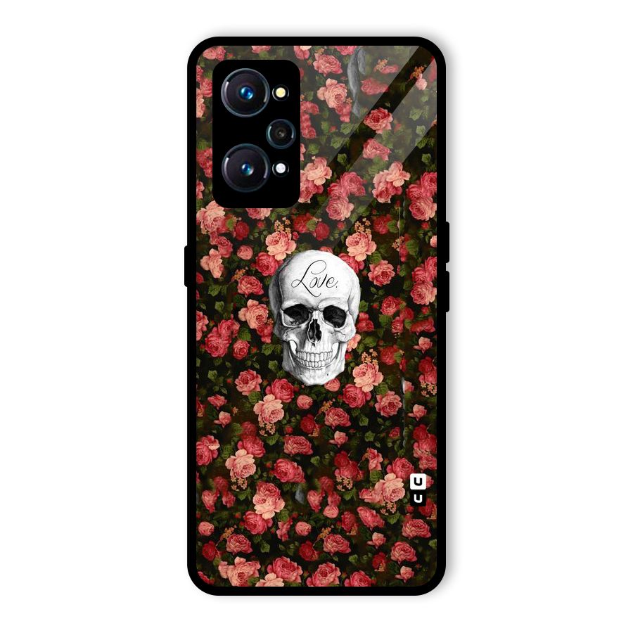 Floral Skull Love Glass Back Case for Realme GT Neo2