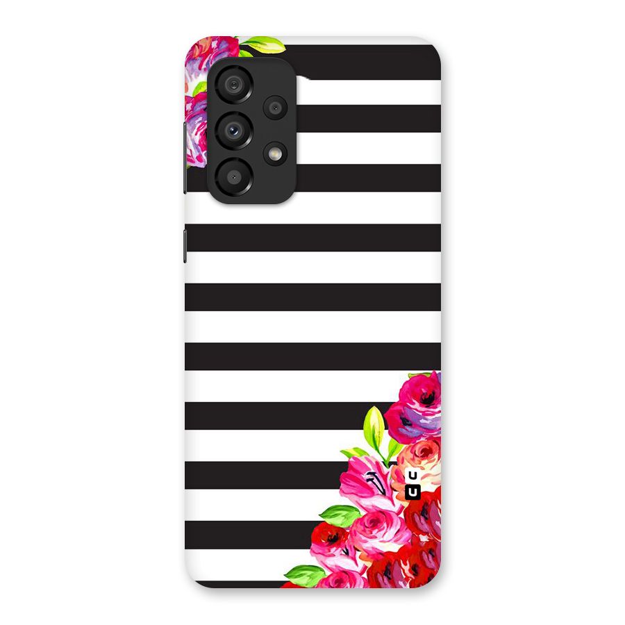 Floral Stripes Back Case for Galaxy A33 5G