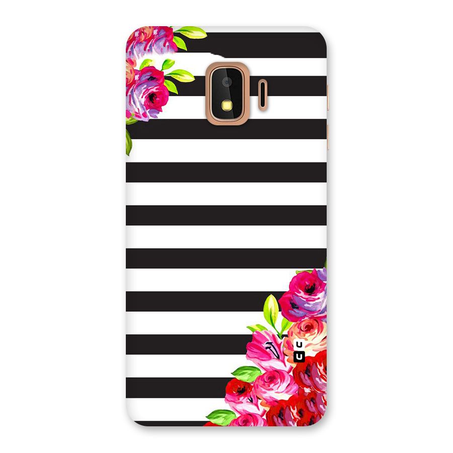 Floral Stripes Back Case for Galaxy J2 Core
