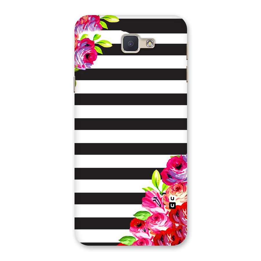 Floral Stripes Back Case for Galaxy J5 Prime