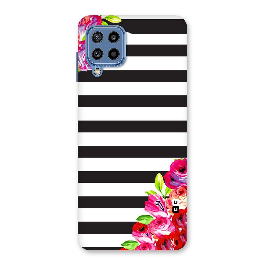 Floral Stripes Back Case for Galaxy M32